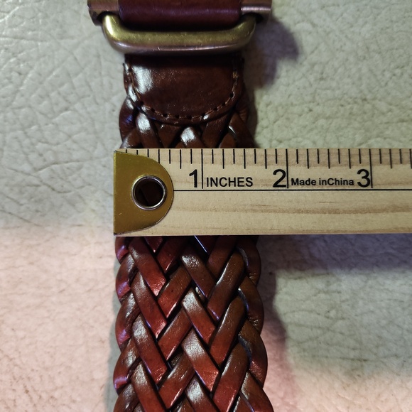 Genuine leather woven belt - Picture 2 of 4